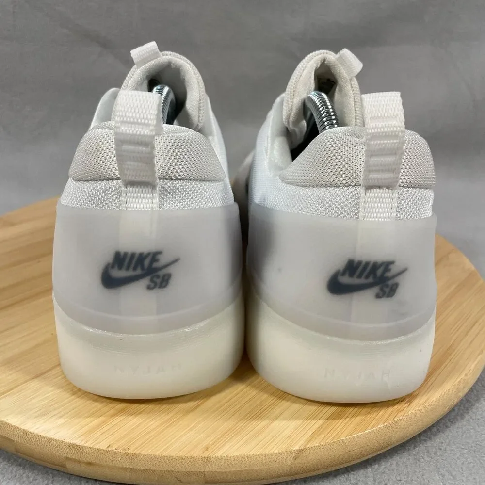 Nike SB Zoom Nyjah 4 Men's Size 11.5 Shoes Sneakers Skate White/Black FQ1273-100 - Picture 8 of 16